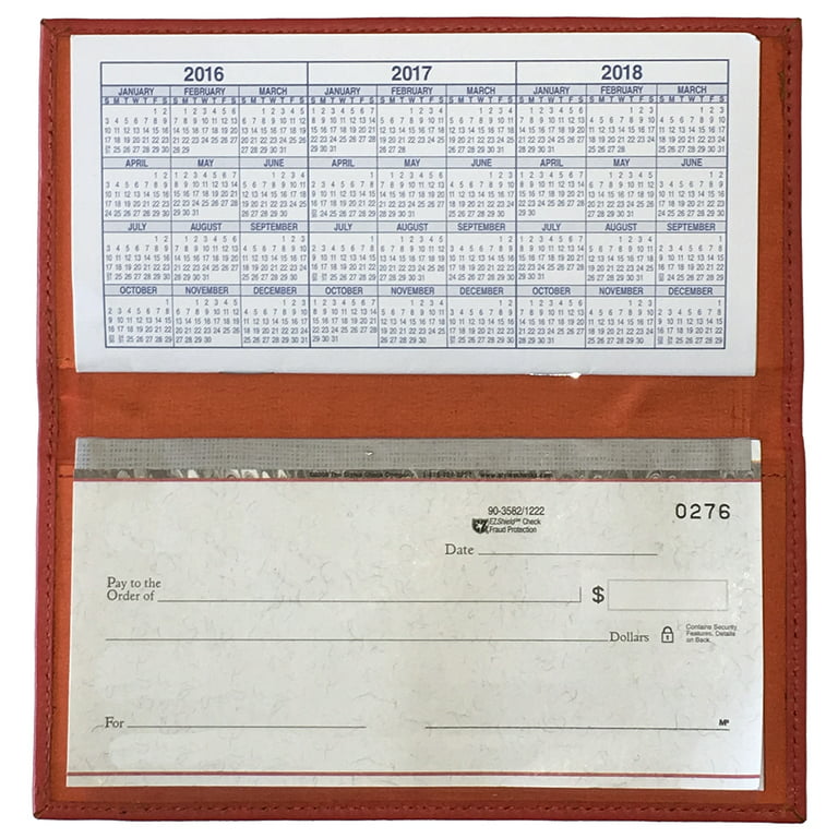 Checkbook Transaction Registers & 1 Orange Vinyl Check Book Cover  Duplicate 4